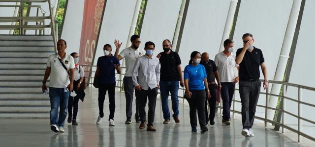 九游体育官方网站-AFC亚洲杯考察团视察印尼韩国 卡塔尔是最后一站